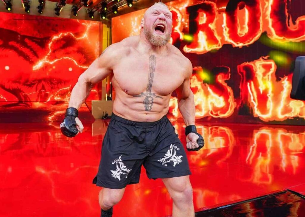 brock lesnar height in feet